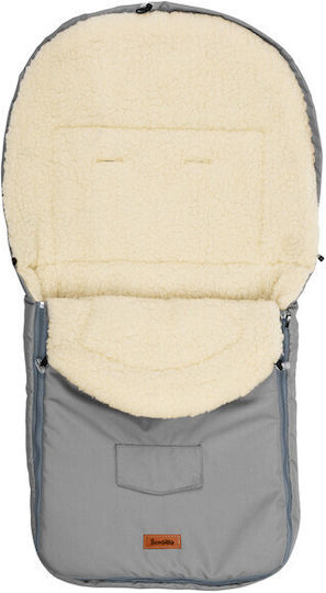 Sensillo Universal Stroller Footmuff Waterproof Gray 95x40cm