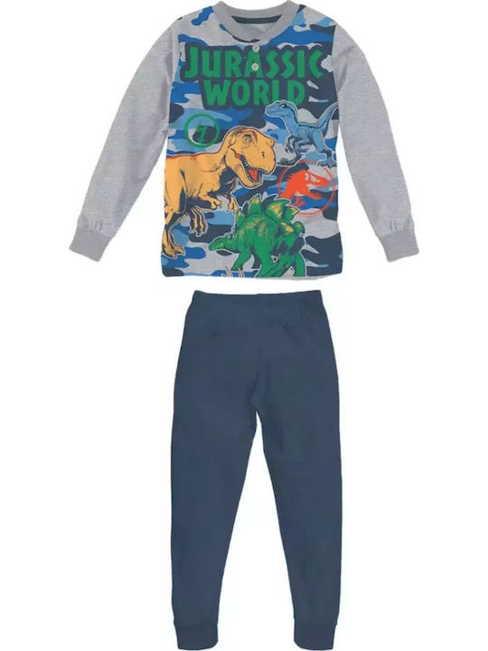 Sabor Kids' Pajamas Winter Cotton Gray Jurassic World