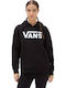 Classic V Women's Sweatshirt Hooded Black