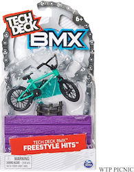 Spin Master Miniature Toy BMX Freestyle Hits TechDeck for 3+ Years Old (Various Designs/Assortments of Designs) 1pc