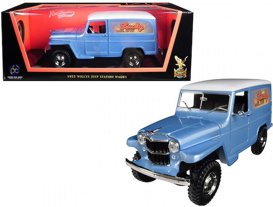 Lucky Diecast Jeep Modeling Figure Car White in Scale 1:18