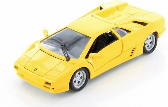 Welly Lamborghini Φιγούρα Μοντελισμού Αυτοκίνητο Κίτρινη σε Κλίμακα 1:24
