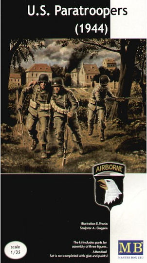 Master Box Φιγούρα Μοντελισμού Us Paratroopers 1944 σε Κλίμακα 1:35