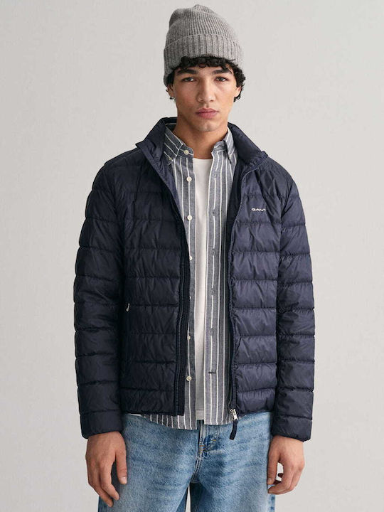 Gant Χειμωνιάτικο Μπουφάν Puffer Navy Μπλε