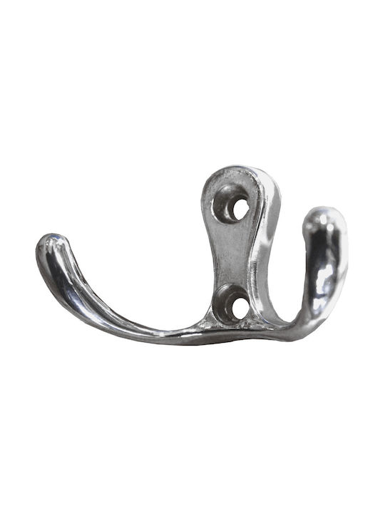 Metal Wall Hanger Nickel Matt 1pc