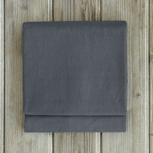 Nima Unicolors Σεντόνι Μονό 160x260εκ. Midnight Gray