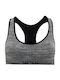 FightFlix Women's Sports Bra without Padding Gray