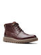 Clarks Barnes Men's Leather Boots Brown