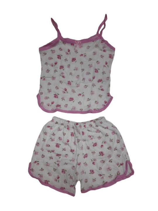 Tres Chic Sommer Damen Pyjama-Set Rosa