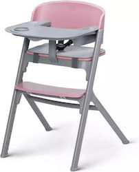 Kinderkraft Καρεκλάκι Φαγητού με Πλαστικό Σκελετό & Ύφασμάτινο Κάθισμα Ροζ