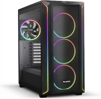 Be Quiet Shadow Base 800 FX Gaming Midi Tower Computer Case with Window Panel and RGB Lighting Black