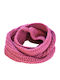 Women's Knitted Neck Warmer Pink