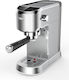 Finlux Μηχανή Espresso 1350W Πίεσης 20bar Ασημί Finlux FEM-1799 IX