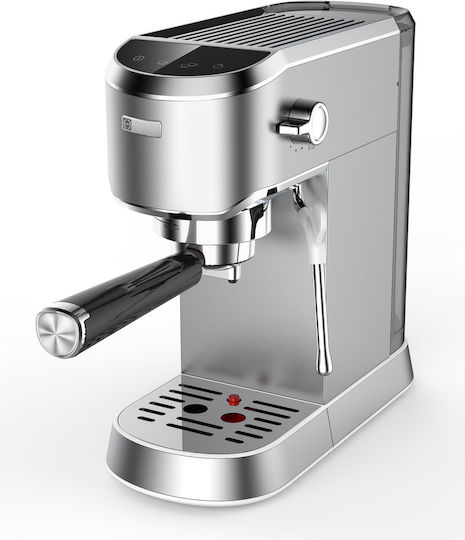Finlux Μηχανή Espresso 1350W Πίεσης 20bar Ασημί Finlux FEM-1799 IX