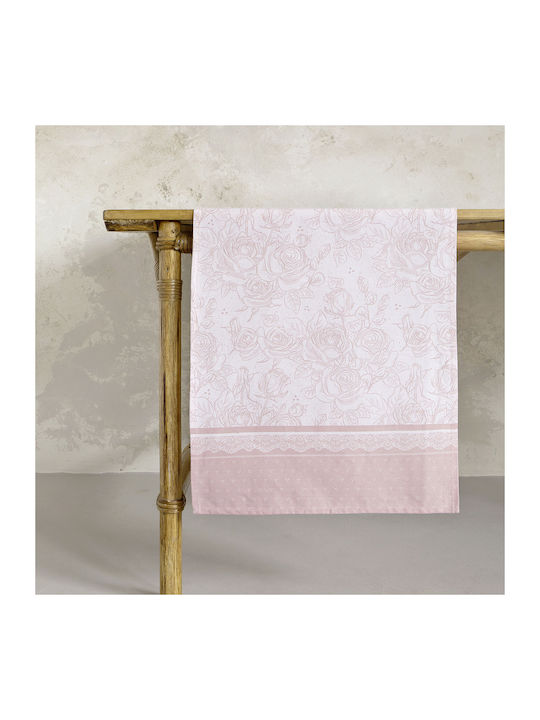 Nima Tablecloth Runner Pink 48x150cm