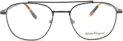 Salvatore Ferragamo Men's Prescription Eyeglass Frames Gray SF2183 069