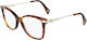 Lanvin Women's Acetate Prescription Eyeglass Frames Brown Tortoise LNV2604-214