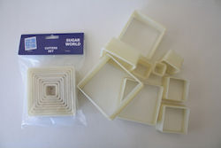 SET OF 9TEM SQUARES 20 - 100MM