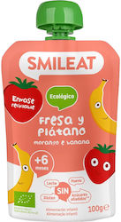 Smileat Πουρές Φράουλα-Μπανάνα για 6+ Μηνών 100gr