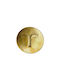 InTheBox 3D Wall Decor Face Gold Metallic 38x8x7.5cm