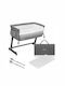 Lionelo Cradle Theo with Mattress and Wheels Gray