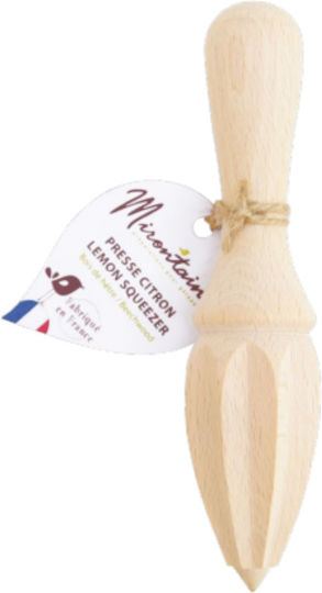 Scrap Cooking Hand-Entsafter Zitrone aus Holz in Braun Farbe
