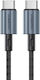 Choetech USB 2.0 Cable USB-C male - USB-C 60W PD Μαύρο 1.2m