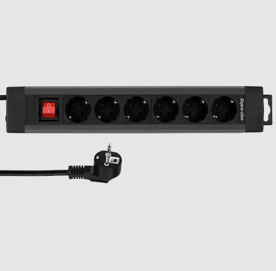 REV Power Strip 6 Positions with Switch and Cable 2.4m