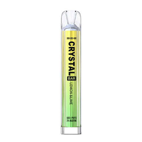 SKE Crystal Țigară Electronică de Unică Folosință 600 Inhalări Lemon Lime 2ml 20mg Galben