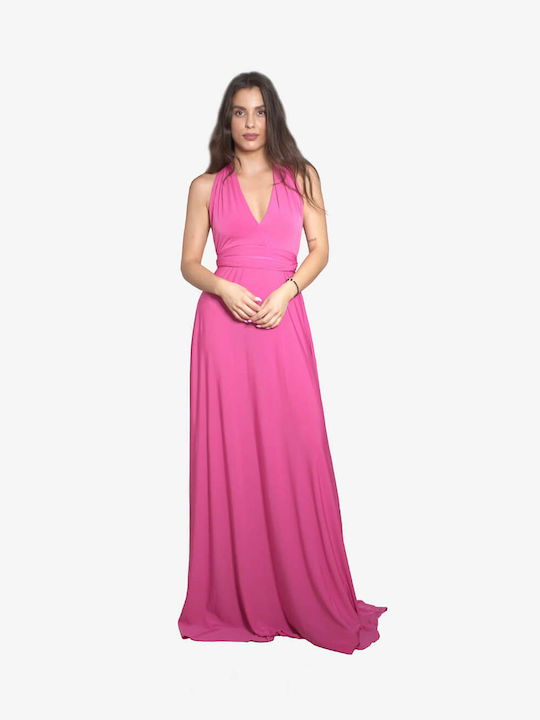 Olian Mini Evening Dress Fuchsia