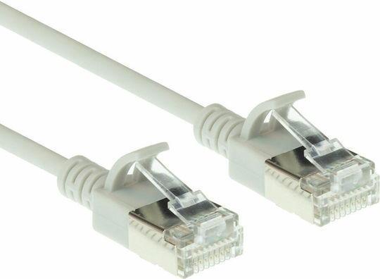 Intronics U/FTP (STP) Cat.6a (Gigabit) Καλώδιο Δικτύου Ethernet 0.5m Γκρι