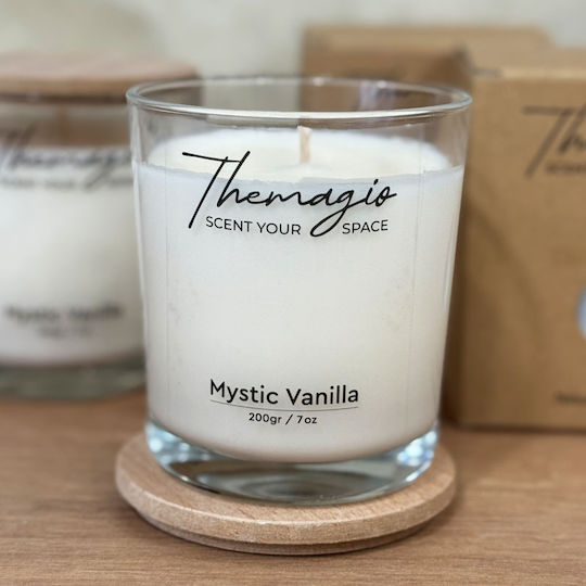 Themagio Aromatic Soy Candle In Jar With Mystic Vanilla Perfume 250gr