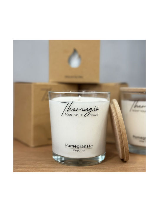 Themagio Lumânare Aromatică Din Soia În Borcan Cu Miros De Rodii De Rodie 250gr