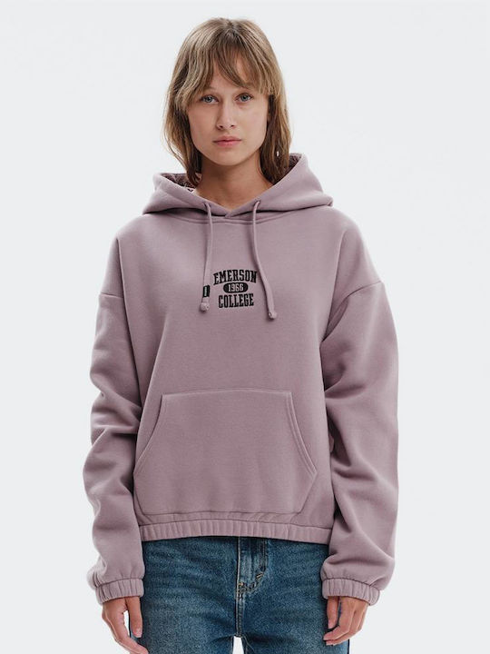 Emerson Women's Sweatshirt Hooded Purple