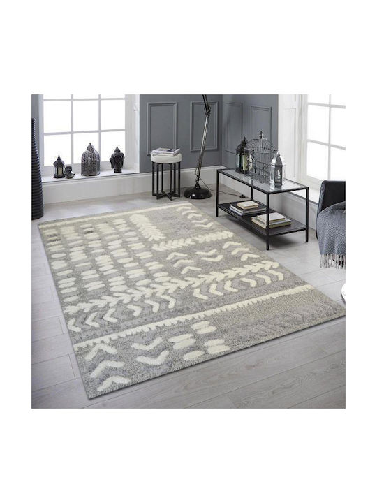 Saray Home Rug Rectangular Grey Light