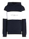 Παιδικό Φούτερ με Κουκούλα Navy Μπλε Essential Colorblock