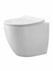 Karag Wooden Toilet Slim Seat White New Luna