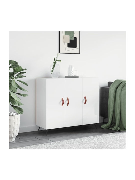 Sideboard Wooden White 90x34x80cm