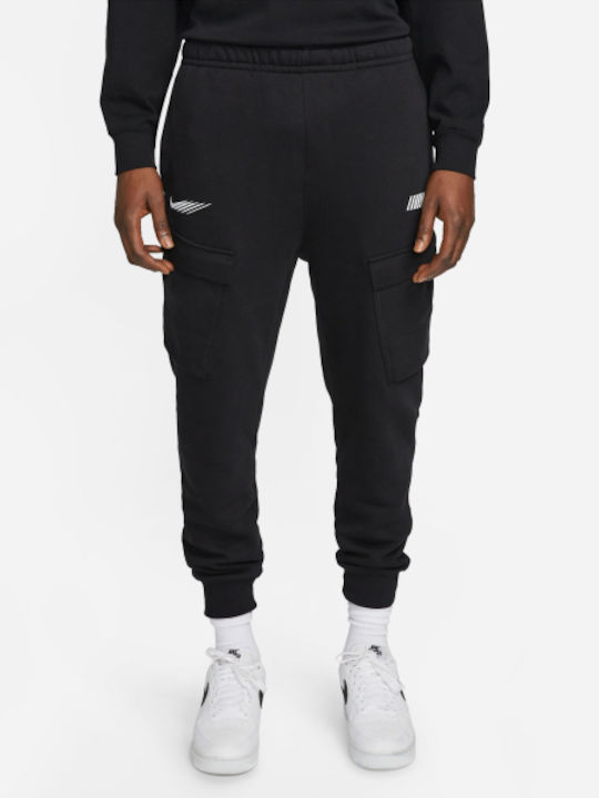 Nike Παντελόνι Φόρμας με Λάστιχο Fleece Μαύρο