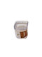 Sidirela Vase Allgemeine Verwendung mit luftdichtem Deckel Kunststoff Transparent 750ml