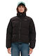 Emerson Women's Short Puffer Jacket for Spring or Autumn Black