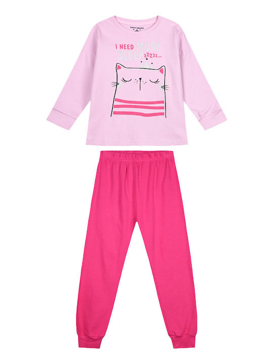 Energiers Kids' Pajamas Winter Fuchsia