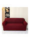 Without volant Elastic Cover for Three Seater Sofa Burgundy 1pcs 3SEAT-XV-BORDO