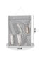 Tpster Wall-mounted Organizer Fabric Gray