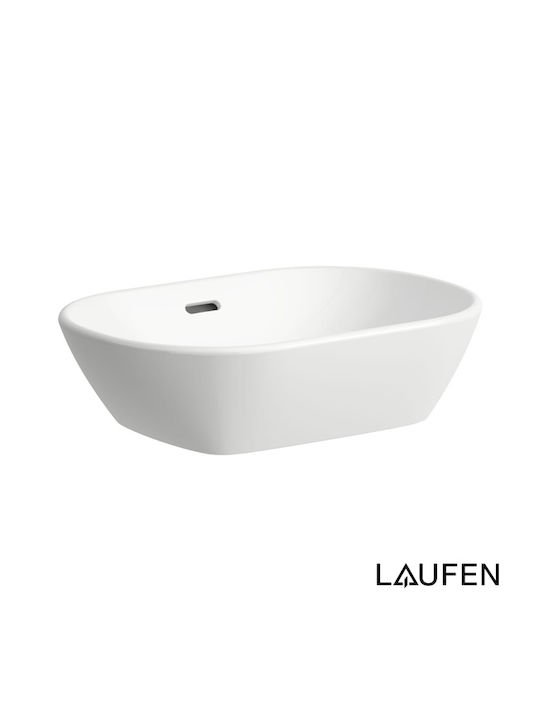 Laufen Επικαθήμενος Νιπτήρας Πορσελάνης 50x35cm White