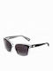 Trussardi Women's Sunglasses with Black Plastic Frame and Black Gradient Lens 077/0Z32/56-15-140