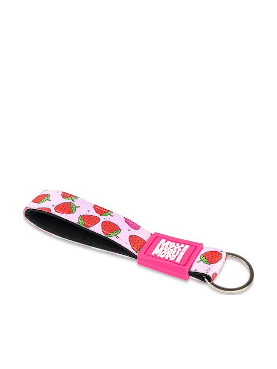Max & Molly Keychain Strawberry Dream Fabric Red