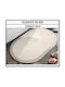 Frans Non-Slip Bath Mat Microfiber 46.404 Ecru 40x60cm