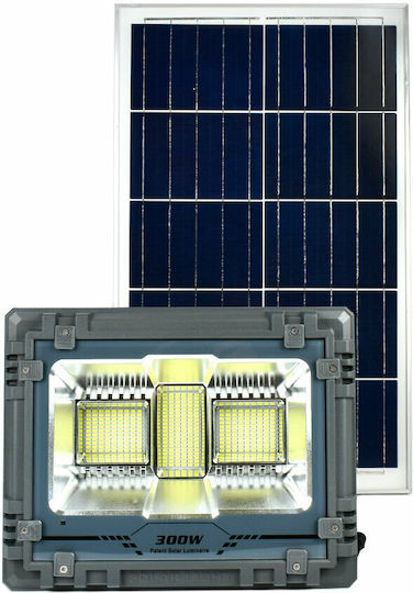 Mj-aw500 Στεγανός Ηλιακός Προβολέας LED 300W Ψυχρό Λευκό 6500K με Τηλεχειριστήριο IP67