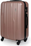 Cardinal 2012 Large Travel Suitcase Hard Pink Gold with 4 Wheels Height 70cm